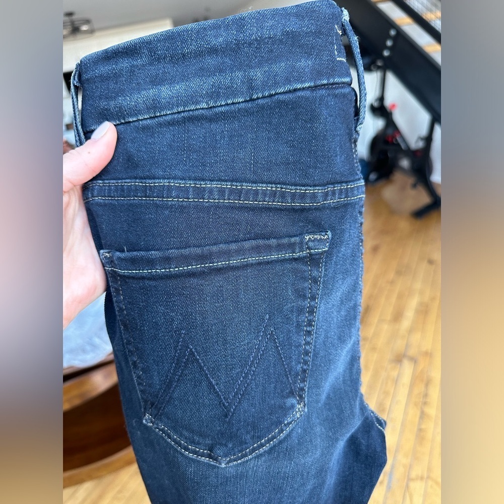 MOTHER Skinny Jeans - Midnight Blue​​​ - Picture 3 of 14